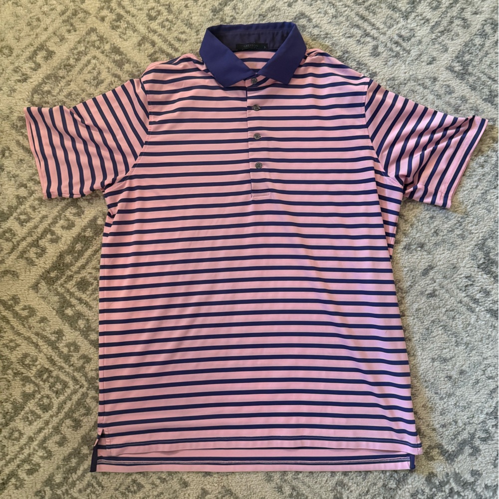 Greyson Pink and Navy Polo Shirt